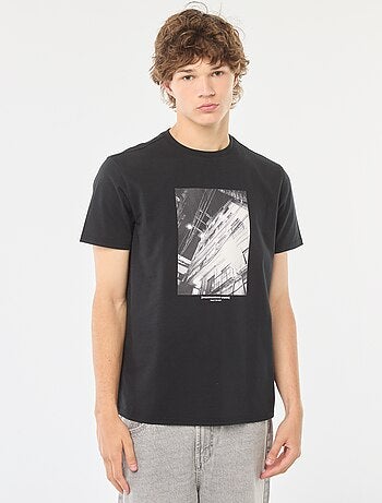 T-shirt stampata a maniche corte