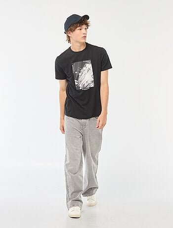 T-shirt stampata a maniche corte