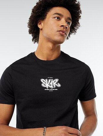 T-shirt stampata a maniche corte