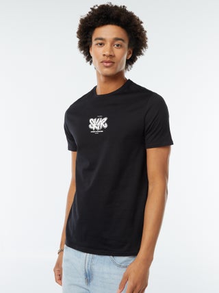 T-shirt stampata a maniche corte