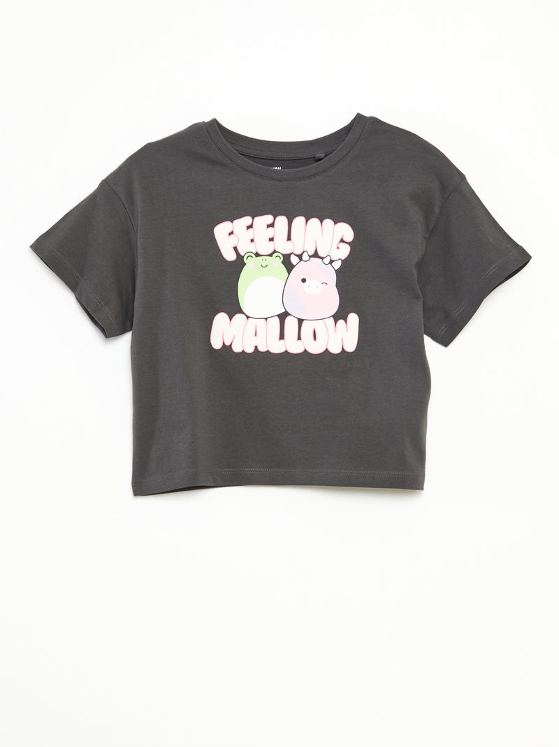 T-shirt stampata a maniche corte NERO - Kiabi