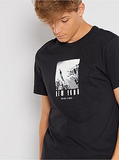 Ragazzo 10-18 anni - T-shirt stampata a maniche corte - Kiabi