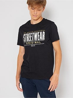 Ragazzo 10-18 anni - T-shirt stampata a maniche corte - Kiabi