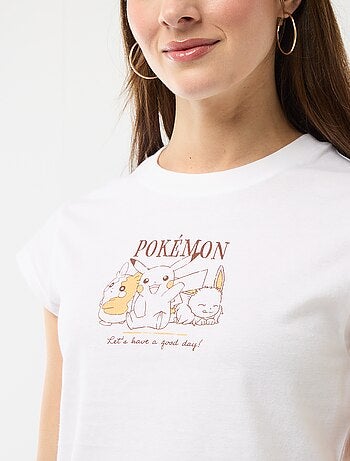 T-shirt stampata a maniche corte 'Pokémon'