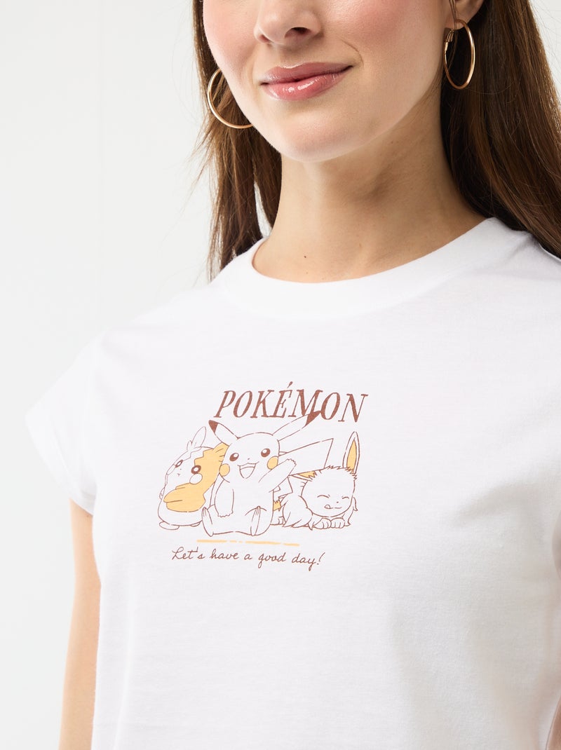 T-shirt stampata a maniche corte 'Pokémon' Bianco - Kiabi