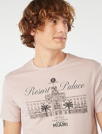 T-shirt stampata a maniche corte
