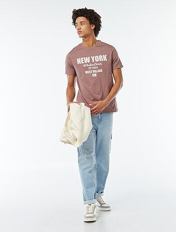 T-shirt stampata a maniche corte