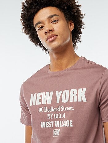 T-shirt stampata a maniche corte