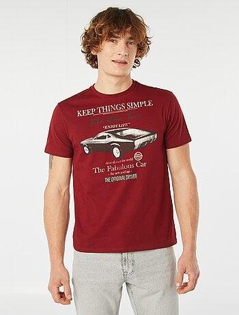 T-shirt stampata a maniche corte