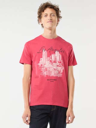 T-shirt stampata a maniche corte