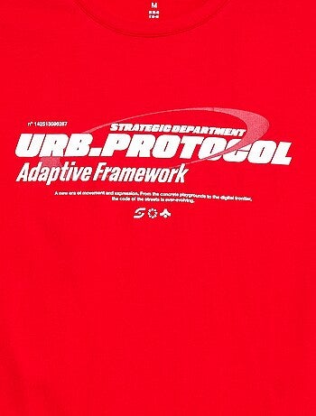 T-shirt stampata a maniche corte