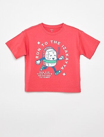 T-shirt stampata a maniche corte