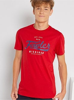 Ragazzo 10-18 anni - T-shirt stampata a maniche corte - Kiabi