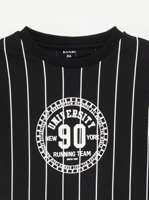 T-shirt stampata a maniche corte stile college americano - Kiabi