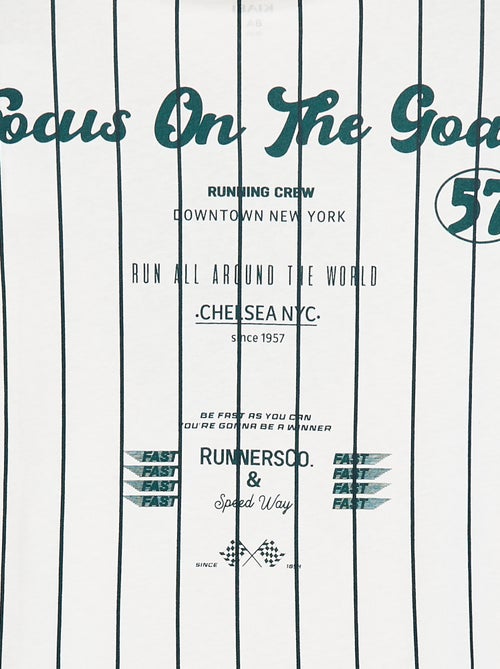 T-shirt stampata a maniche corte stile college americano - Kiabi