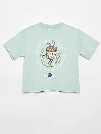 T-shirt stampata a maniche corte