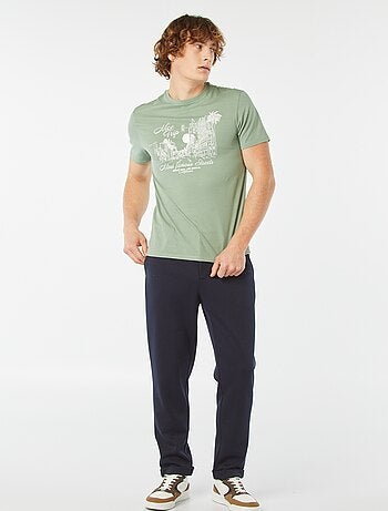 T-shirt stampata a maniche corte