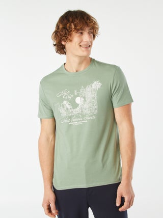 T-shirt stampata a maniche corte