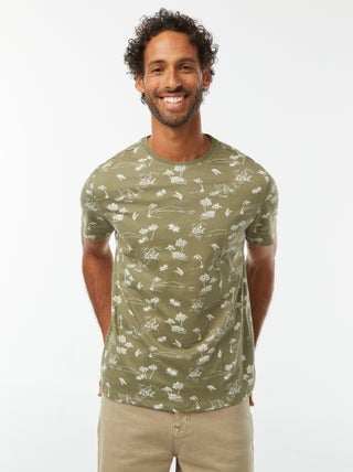 T-shirt stampata a maniche corte