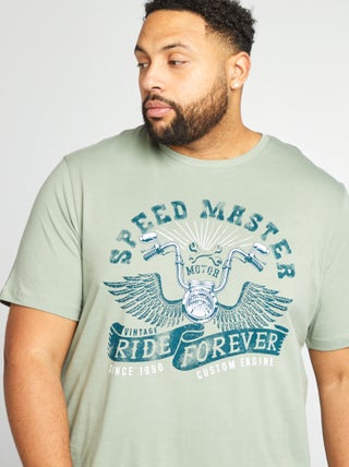 T-shirt stampata a maniche corte