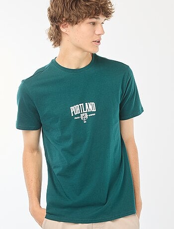 T-shirt stampata a maniche corte