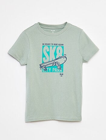 T-shirt stampata a maniche corte