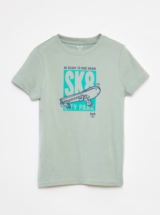 T-shirt stampata a maniche corte