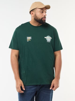 T-shirt stampata a maniche corte