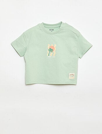 T-shirt stampata a maniche corte