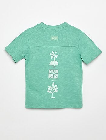 T-shirt stampata a maniche corte