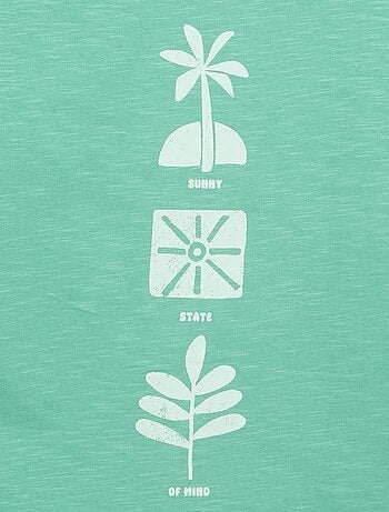 T-shirt stampata a maniche corte