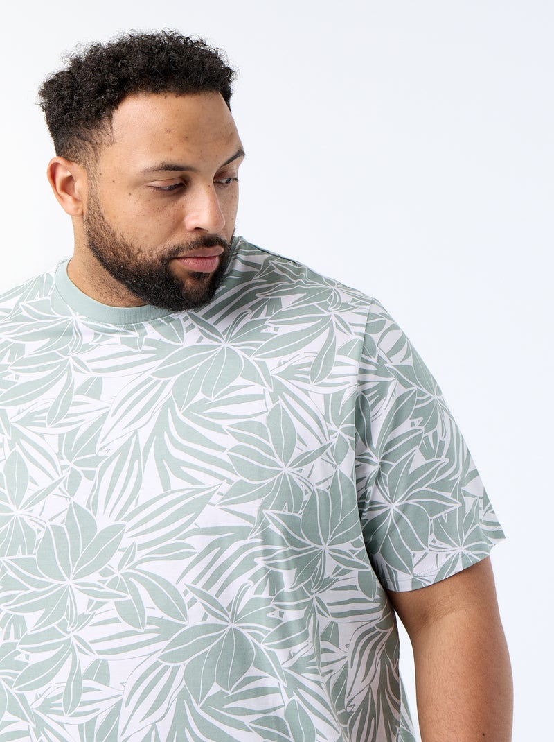 T-shirt stampata a maniche corte Verde - Kiabi