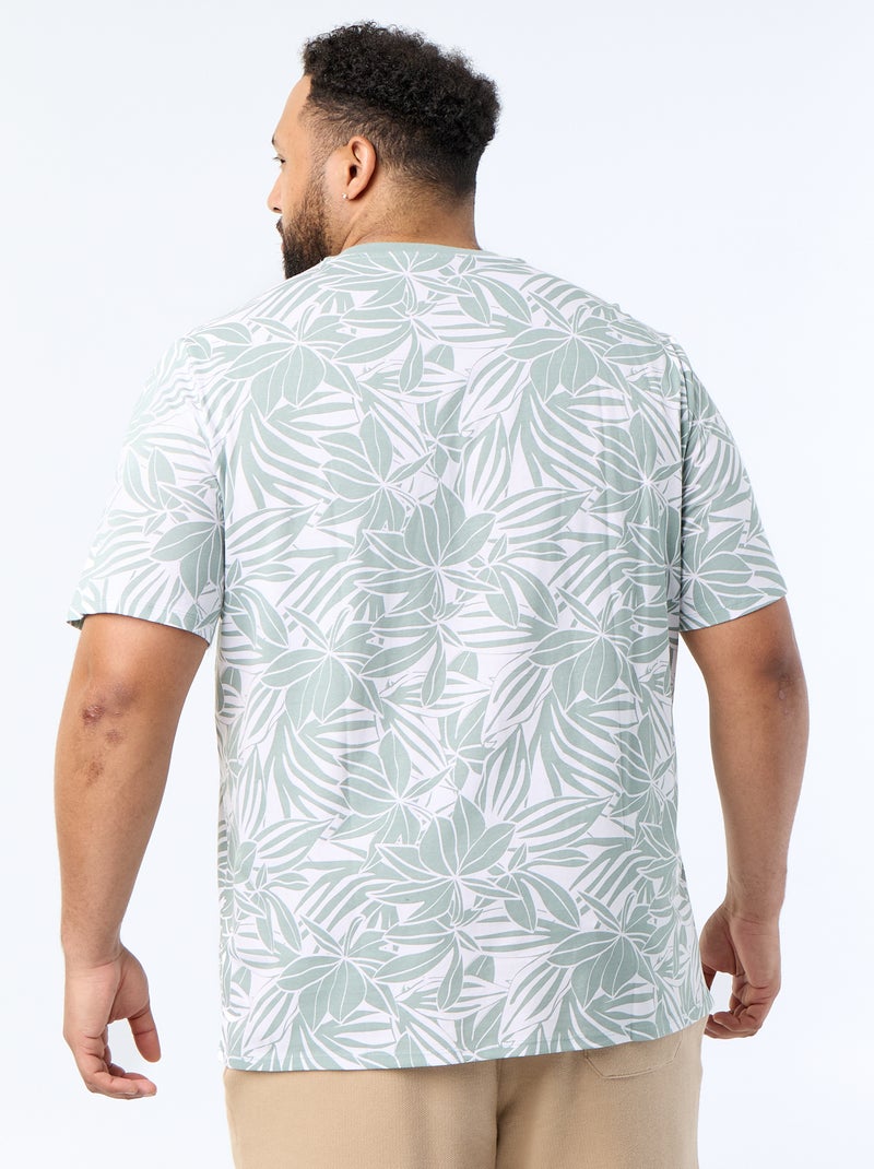 T-shirt stampata a maniche corte Verde - Kiabi