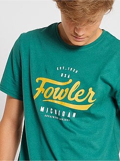 Ragazzo 10-18 anni - T-shirt stampata a maniche corte - Kiabi