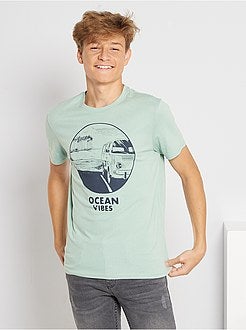 Ragazzo 10-18 anni - T-shirt stampata a maniche corte - Kiabi