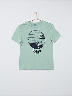 Ragazzo 10-18 anni - T-shirt stampata a maniche corte - Kiabi