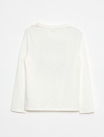 T-shirt stampata a maniche lunghe - collezione facile da indossare