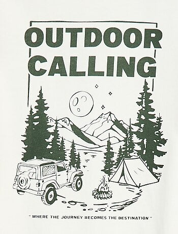 T-shirt stampata a maniche lunghe - collezione facile da indossare