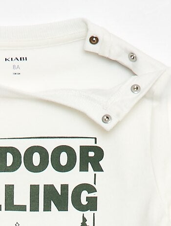 T-shirt stampata a maniche lunghe - collezione facile da indossare