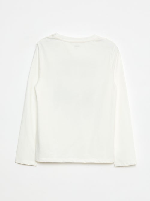 T-shirt stampata a maniche lunghe - collezione facile da indossare - Kiabi