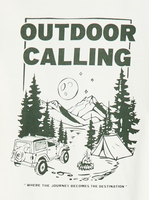 T-shirt stampata a maniche lunghe - collezione facile da indossare - Kiabi