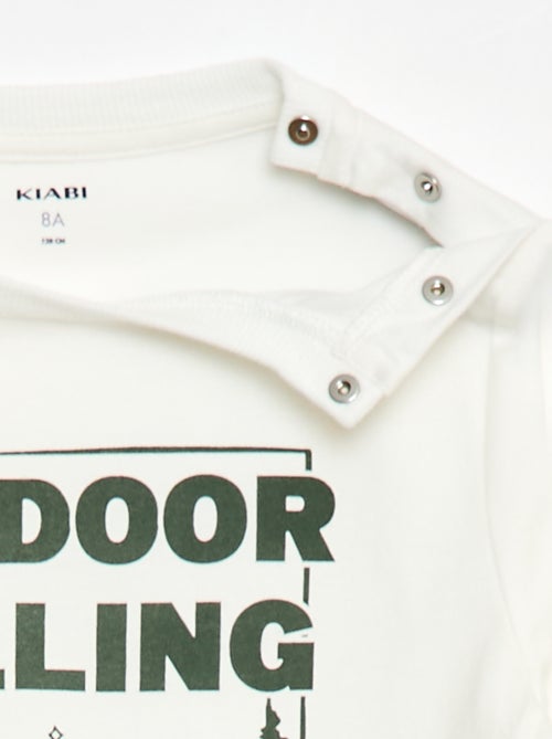 T-shirt stampata a maniche lunghe - collezione facile da indossare - Kiabi