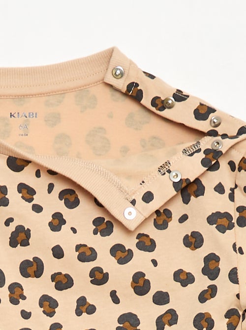 T-shirt stampata a maniche lunghe - collezione facile da indossare - Kiabi