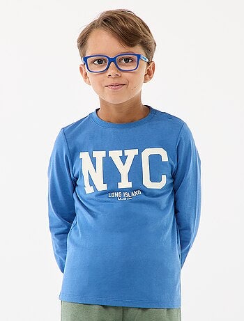 T-shirt stampata a maniche lunghe - collezione facile da indossare