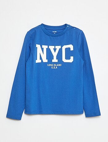 T-shirt stampata a maniche lunghe - collezione facile da indossare