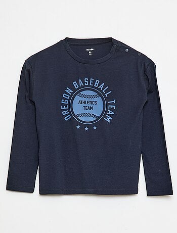 T-shirt stampata a maniche lunghe - collezione facile da indossare