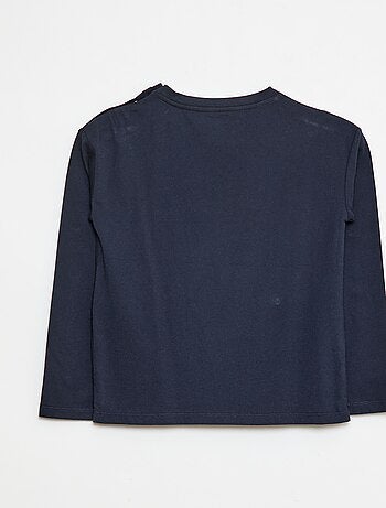 T-shirt stampata a maniche lunghe - collezione facile da indossare