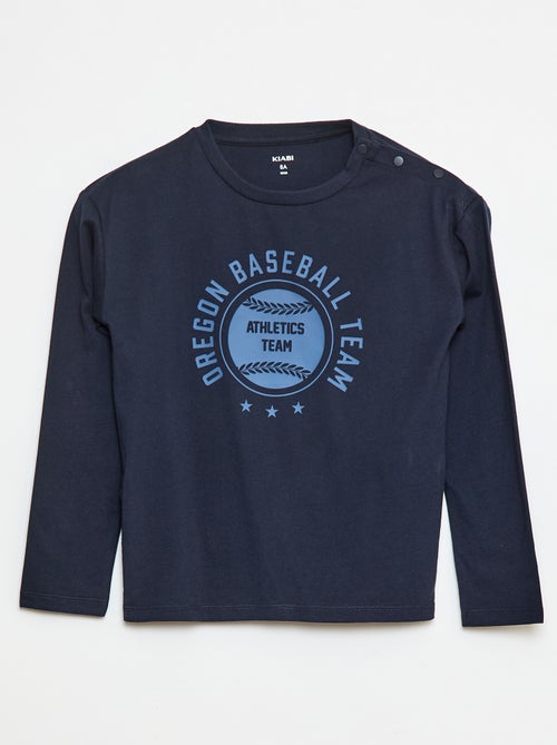 T-shirt stampata a maniche lunghe - collezione facile da indossare - Kiabi