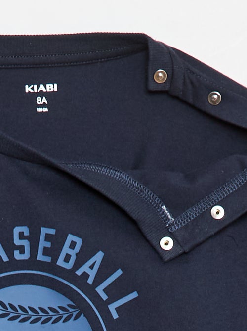 T-shirt stampata a maniche lunghe - collezione facile da indossare - Kiabi