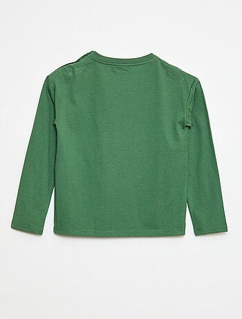 T-shirt stampata a maniche lunghe - collezione facile da indossare